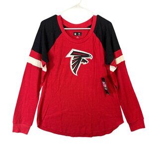 NFL Team Apparel Women's Long Sleeve Thermal Atlanta Falcons Logo NWT